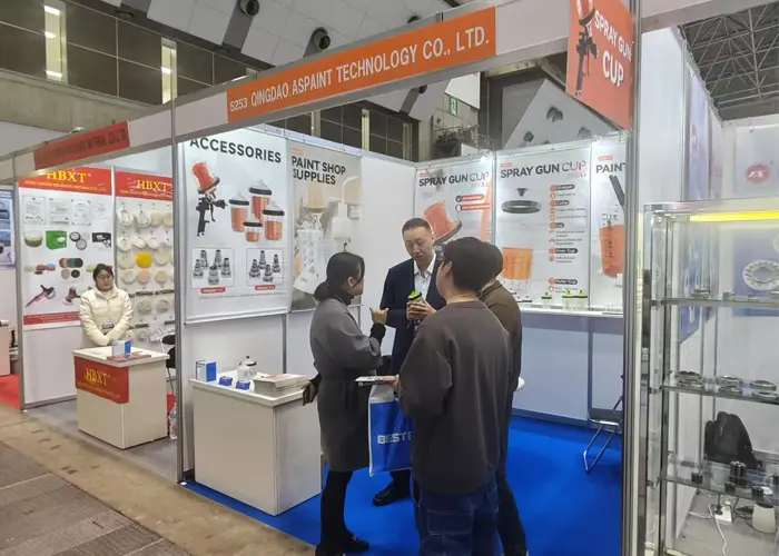 Qingdao Espant Technology Co., Ltd. paistab 2025. aasta Tokyo rahvusvahelise autoosade näitusel (IAAE) pihustuspüstolitega.