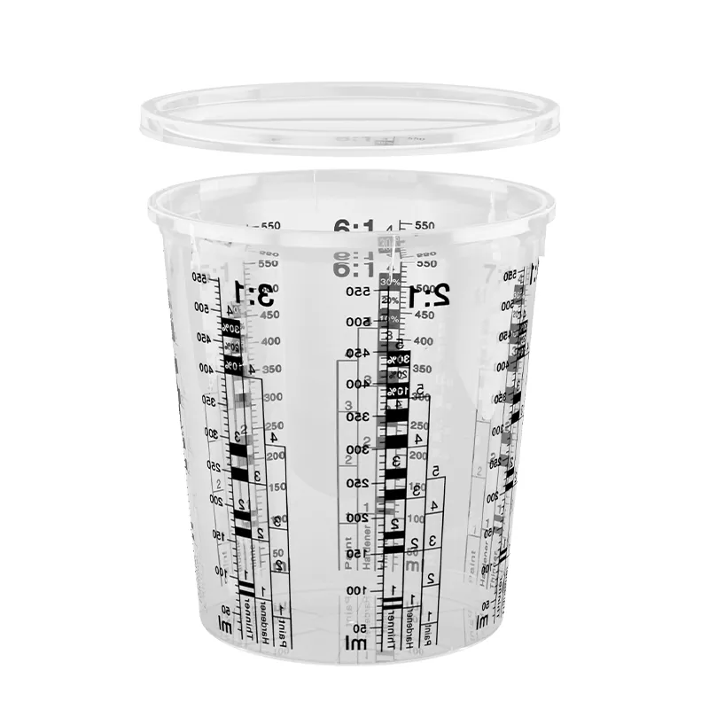 680ml PP autotööstuse värvi segamistass kaanega
